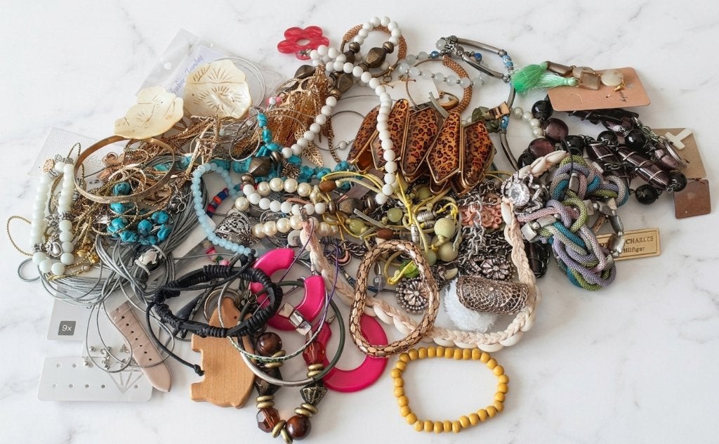 lot sieraden 44 meer dan 1.2 kg, Ophalen of Verzenden, Overige materialen, Overige typen