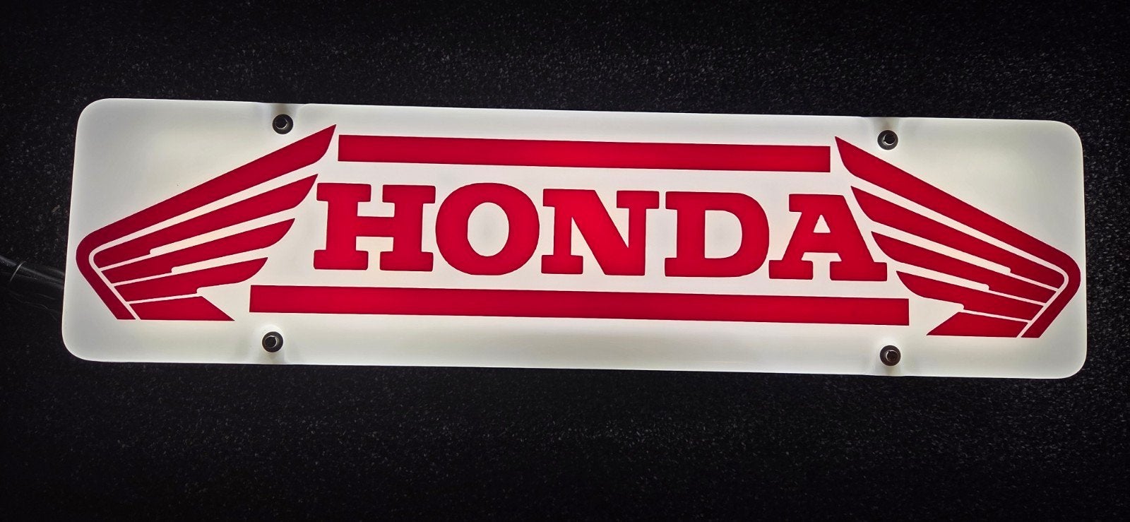 Lichtbak honda led motor reclame mancave garage werkplaats, Ophalen of Verzenden, Zo goed als nieuw, Lichtbak of (neon) lamp