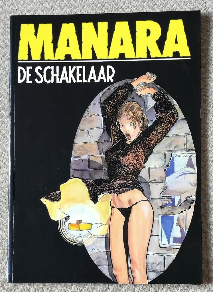 Erotisch stripalbum Manara De Schakelaar   1984 1 ste druk, Eén stripboek, Ophalen of Verzenden, Zo goed als nieuw