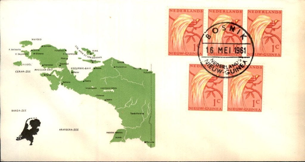 Nieuw Guinea - Stempel Bosnik - 1961, Verzenden, Envelop