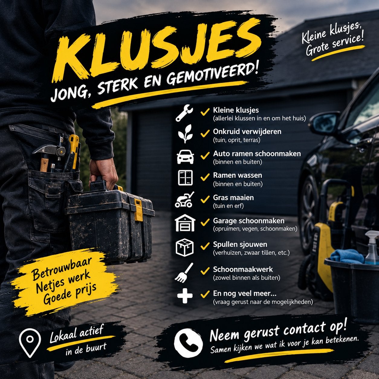 klusjes, Tuin en Terras, Minder dan 3 m³, Ophalen of Verzenden