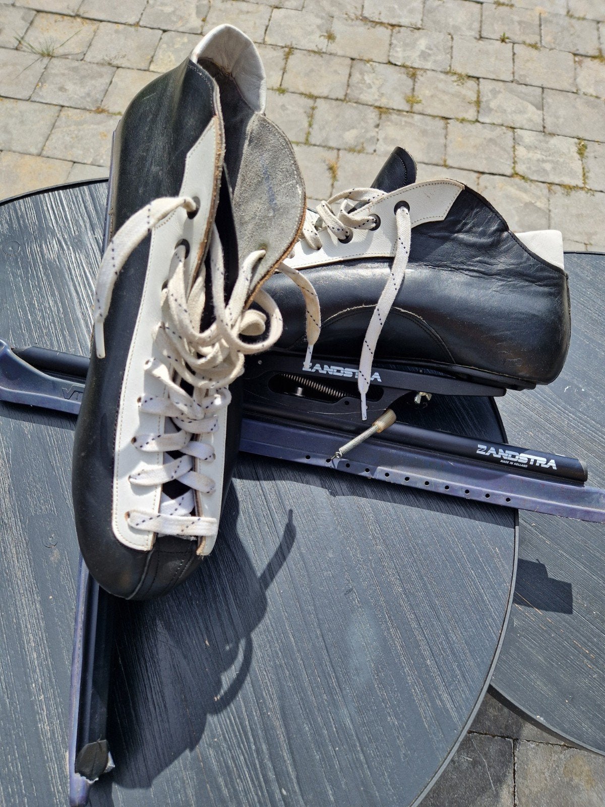 Zanstra klapschaats noren, Sport en Fitness, Schaatsen, Klapschaats, Zandstra, Ophalen of Verzenden, Zo goed als nieuw