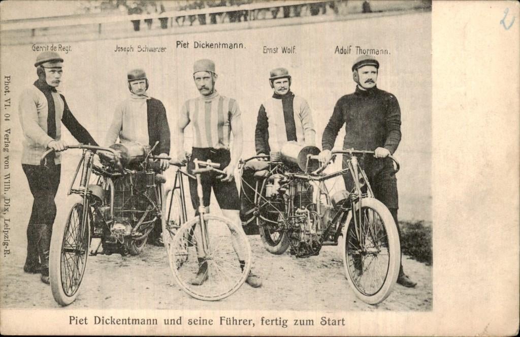 Piet Dickentmann - Wielrenner Stayeren Gerrit de Regt, Ophalen of Verzenden, Voor 1920, Ongelopen, Noord-Brabant
