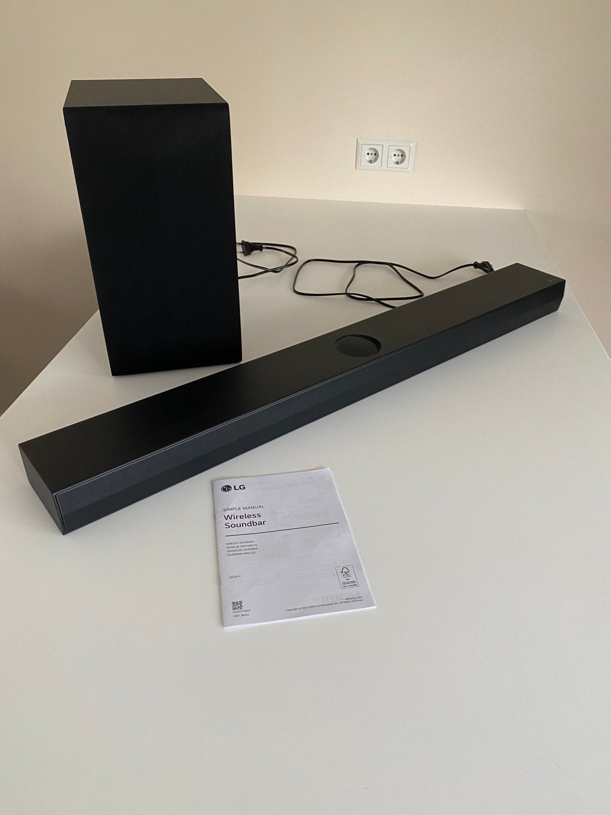 LG DS70TY 3.1.1 Dolby Atmos Soundbar met draadloze subwoofer, Ophalen, Bluetooth, Zo goed als nieuw