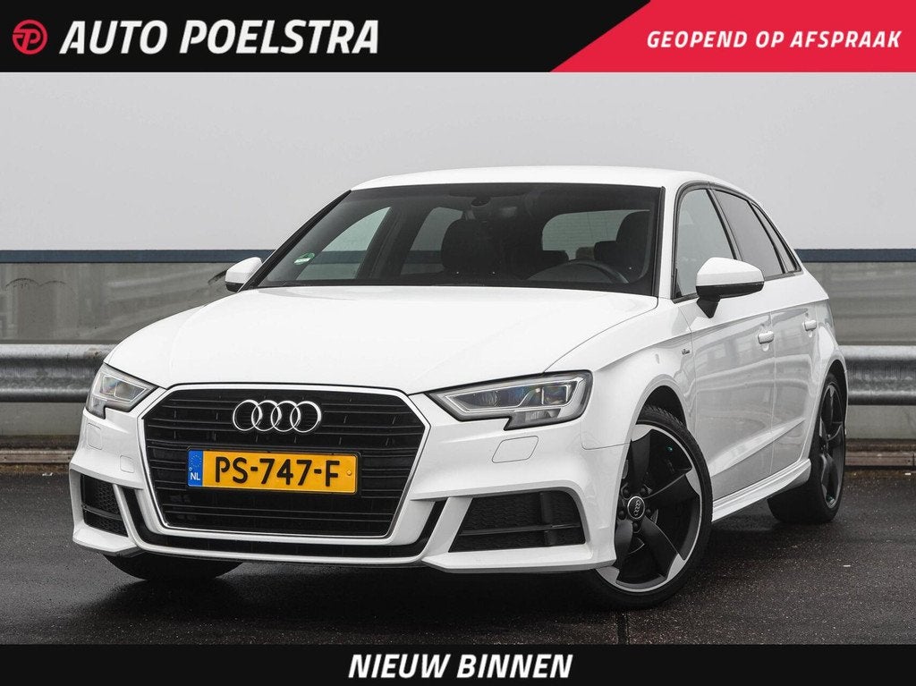 Audi A3 Sportback 1.0 TFSI Sport S Line Edition 3x S-Line LE, Auto's, Audi, Voorwielaandrijving, Gebruikt, Wit, Origineel Nederlands