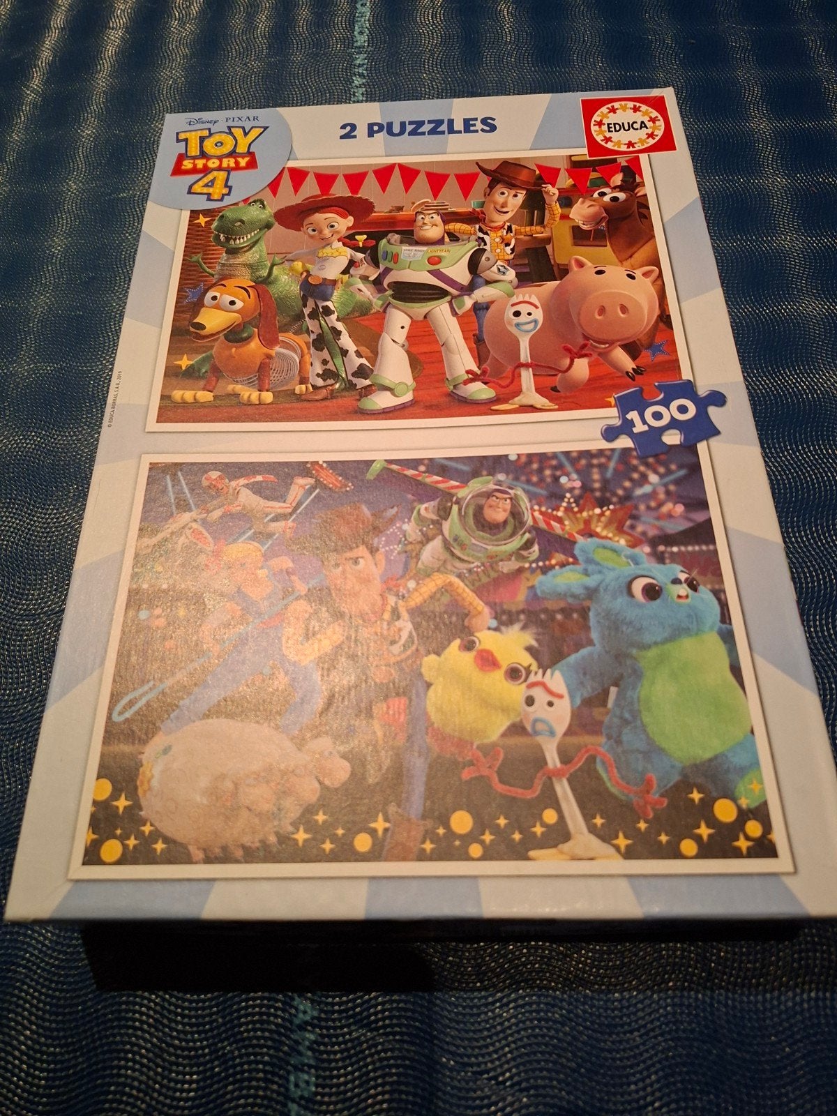 Toy Story 4 Puzzel Set - 2x 100 stukjes, Ophalen of Verzenden, Meer dan 50 stukjes, Zo goed als nieuw, 6 jaar of ouder