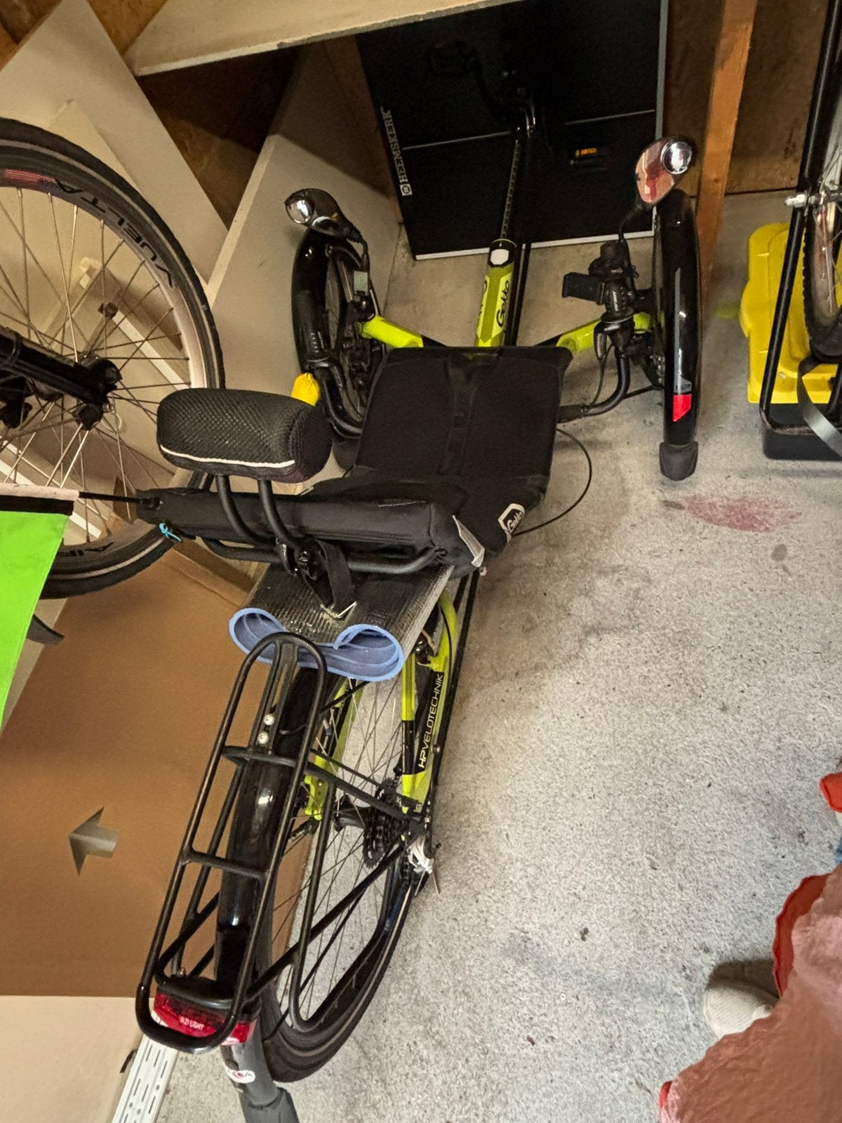 Trike HP Velotechnik Gekko 26 Limegroen, Ophalen, Zo goed als nieuw, Minder dan 10 versnellingen