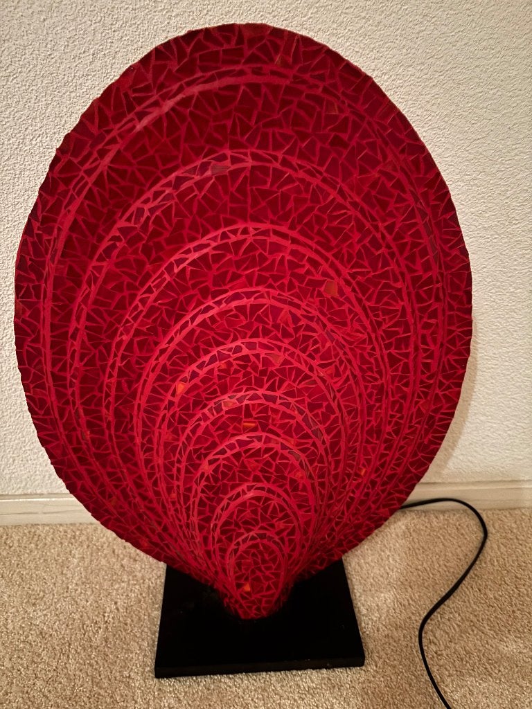 tafel mozaïek lamp kunststof, 50 cm, Kunststof, Gebruikt, Art deco