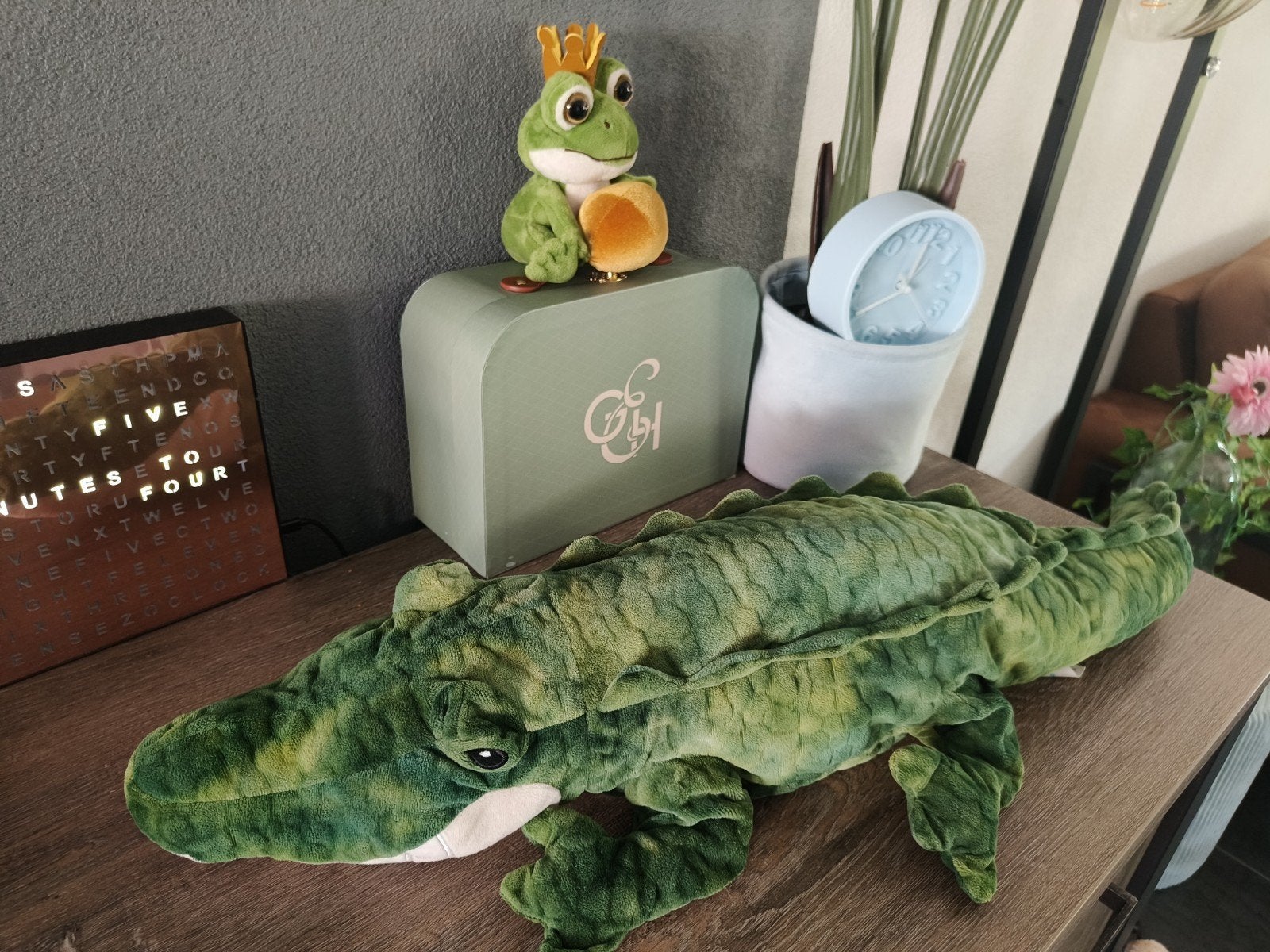 Krokodil knuffel circa 80 cm lang, Ophalen of Verzenden, Halfschaduw, Minder dan 100 cm