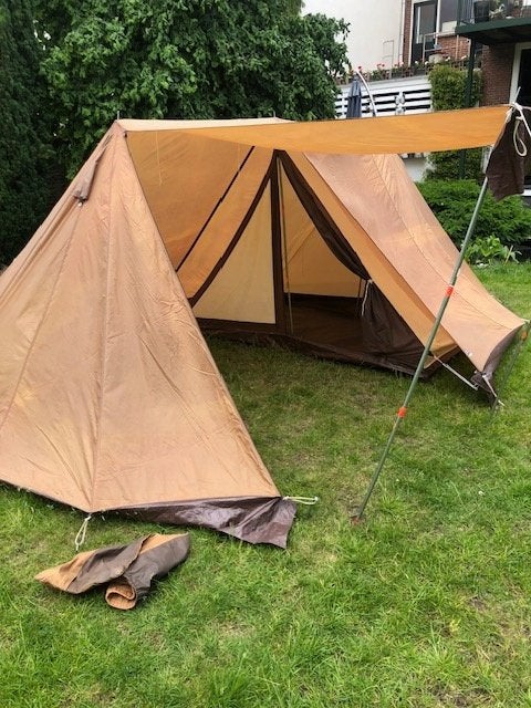 kampeertent, Caravans en Kamperen, Ophalen of Verzenden, Gebruikt, Tot en met 2