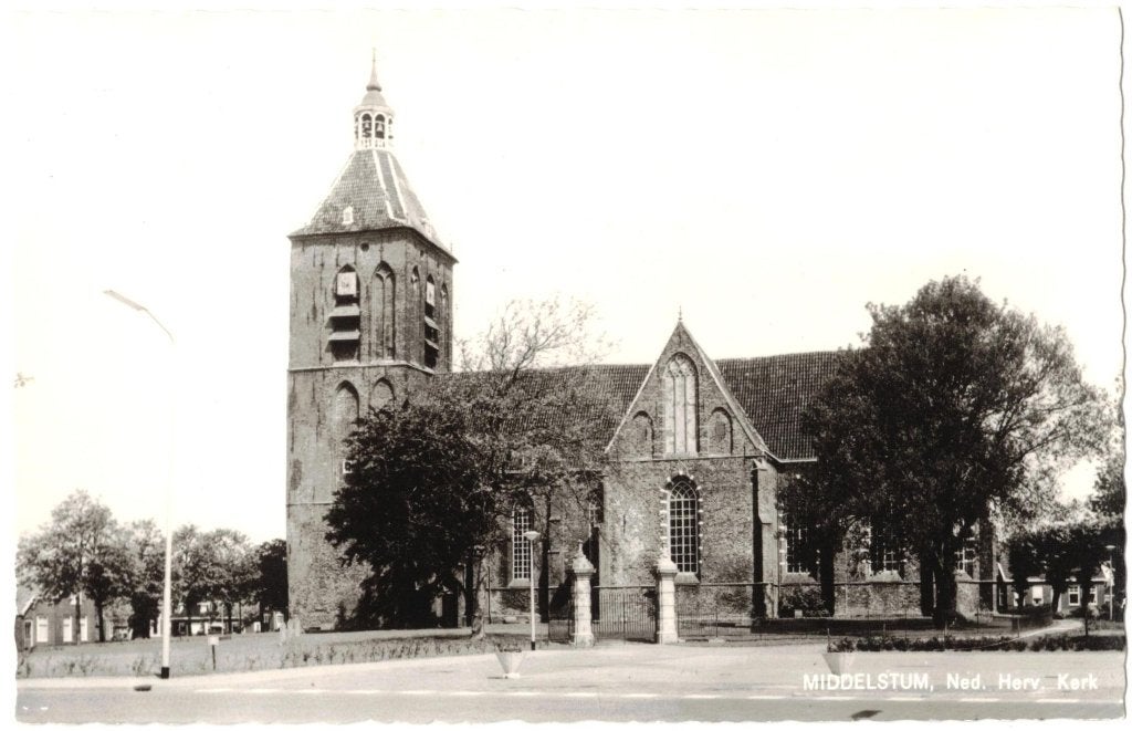 Middelstum, Ned. Herv. Kerk, 1965, Verzenden, 1960 tot 1980, Ongelopen, Groningen