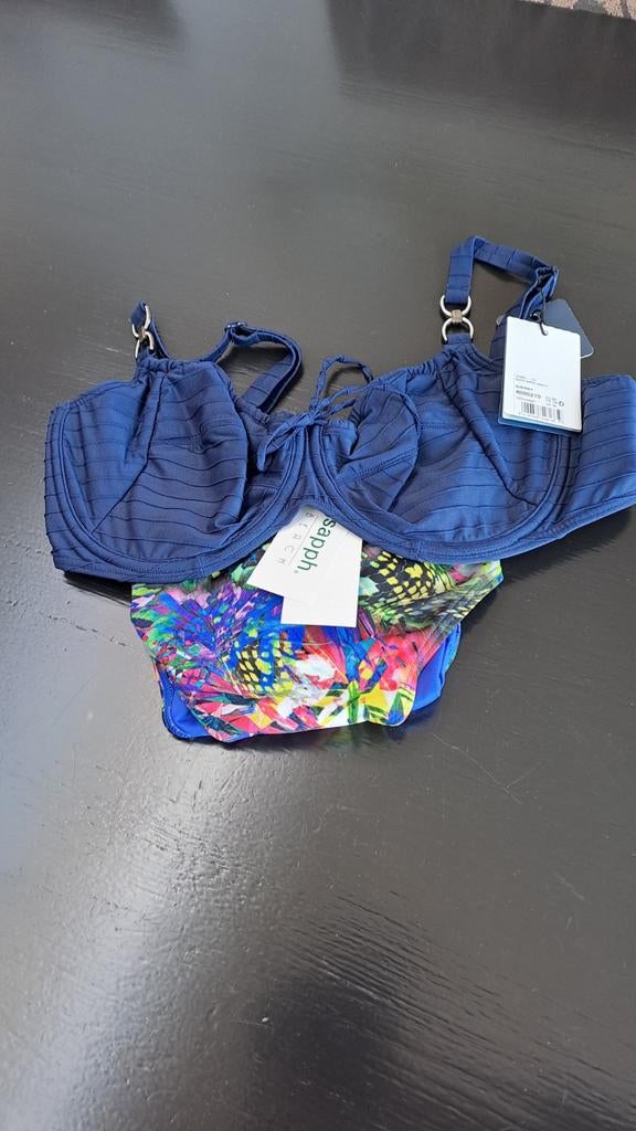 Nieuw prima donna bikinitop 85d blauw. Sapph broekje xl, Ophalen of Verzenden, Nieuw, Blauw, Bikini