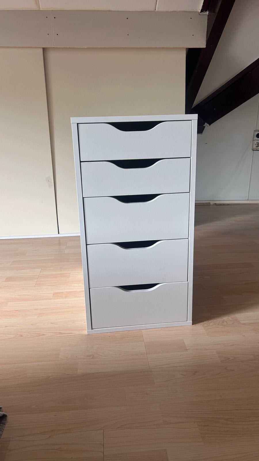 IKEA Alex ladeblok met 5 lades - Wit, Huis en Inrichting, Kasten | Ladekasten, Overige materialen, Minder dan 50 cm, Gebruikt