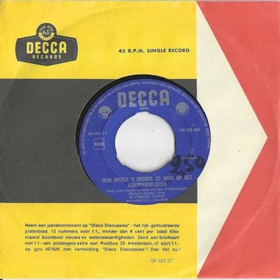 De ZINGENDE ZEEMAN (= Jerry Bey) 1962 UNIEK !! Z138, Ophalen of Verzenden, Gebruikt, 7 inch, Pop