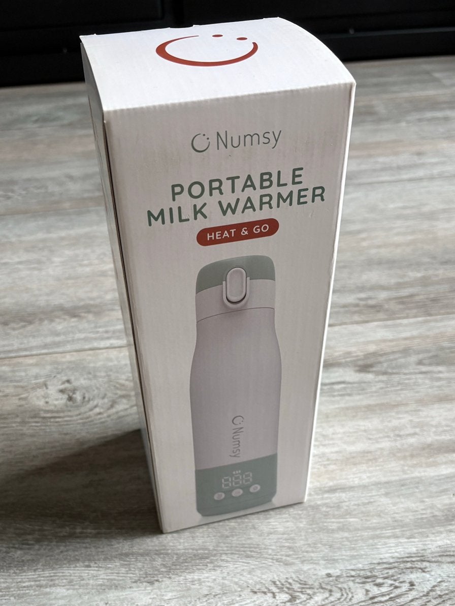 Numsy Heat and Go flessenwarmer, Ophalen, Draadloos, Zo goed als nieuw, Flessen- of potjesverwarmer