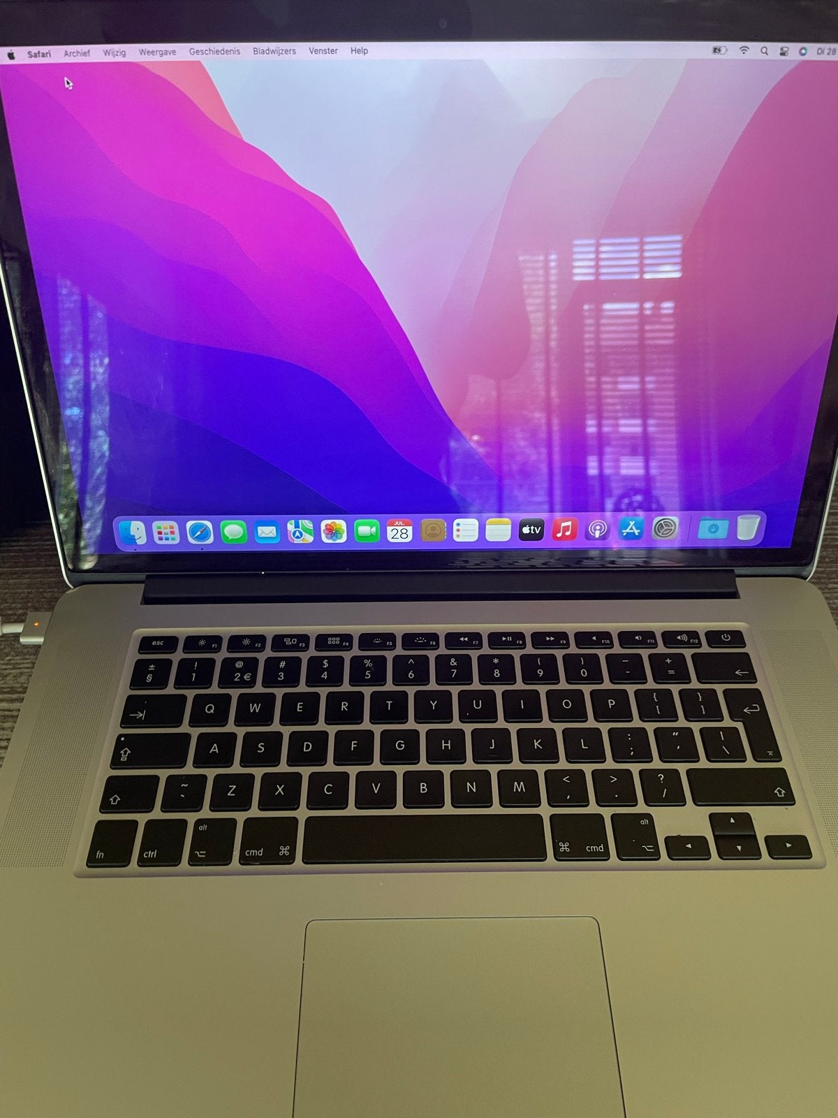 MacBook Pro Mid 2015 15 inch - Nette staat, goede batterij, MacBook Pro, Gebruikt, Ophalen of Verzenden, 15 inch