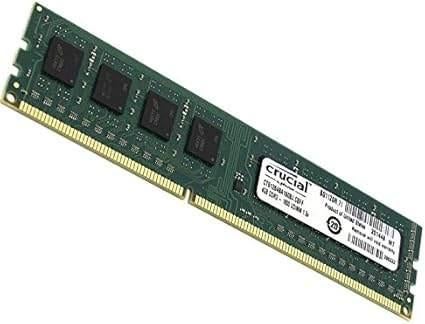 Crucial 4GB PC3-12800 DDR3-1600MHz, Computers en Software, RAM geheugen, DDR3, Ophalen of Verzenden, Zo goed als nieuw, Desktop
