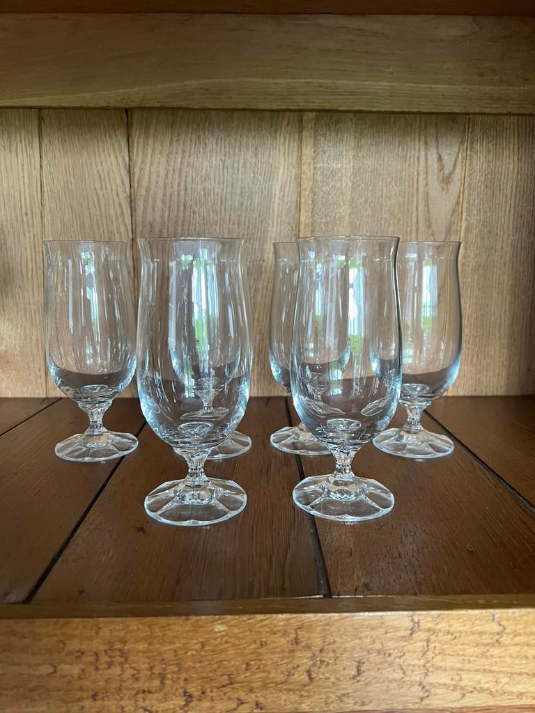 WMF Cristal Diana bierglazen., Ophalen of Verzenden, Zo goed als nieuw, Overige stijlen