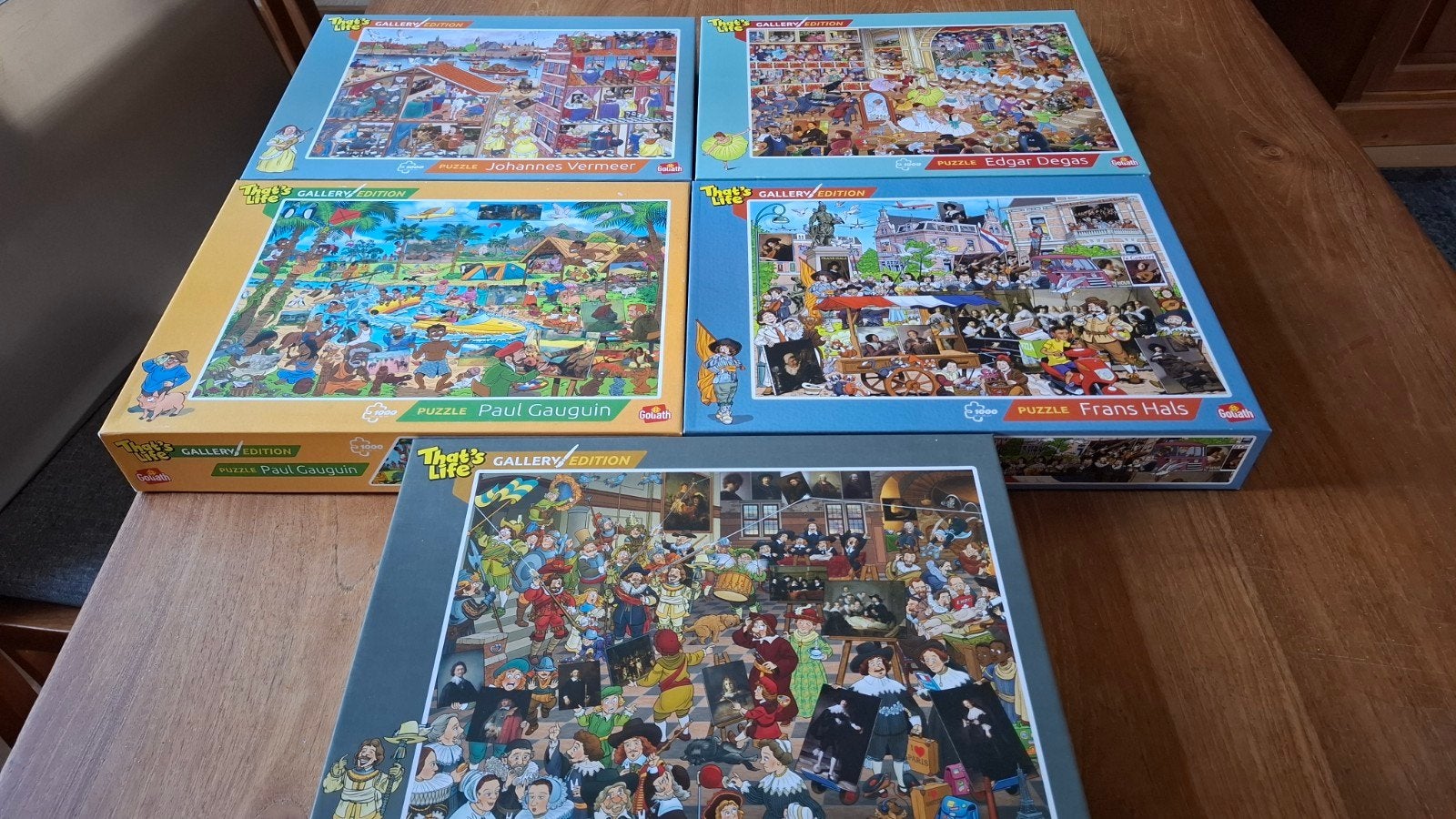 5 puzzels That's Life Gallery, Ophalen, 500 t/m 1500 stukjes, Zo goed als nieuw