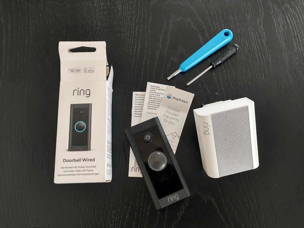 Ring Video Deurbel Wired met Chime, Huis en Inrichting, Deurbellen, Ophalen of Verzenden