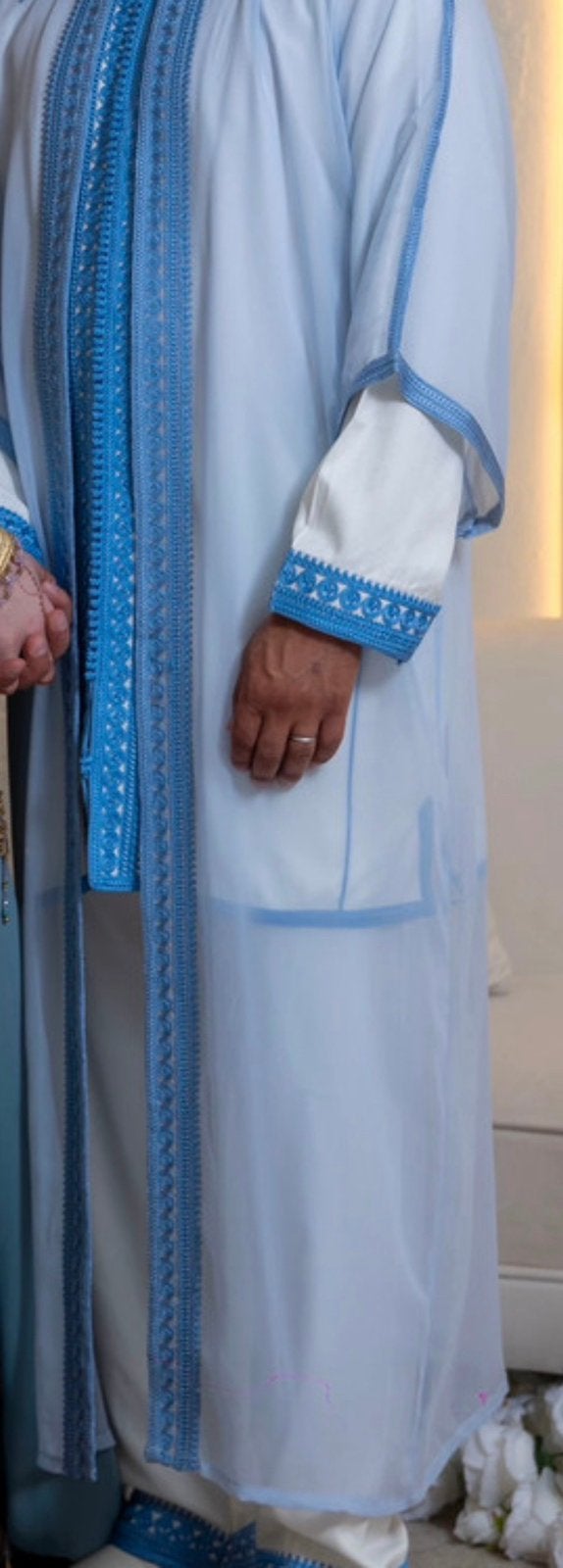 Jabador blauw maat L, Ophalen of Verzenden, Zo goed als nieuw, Blauw