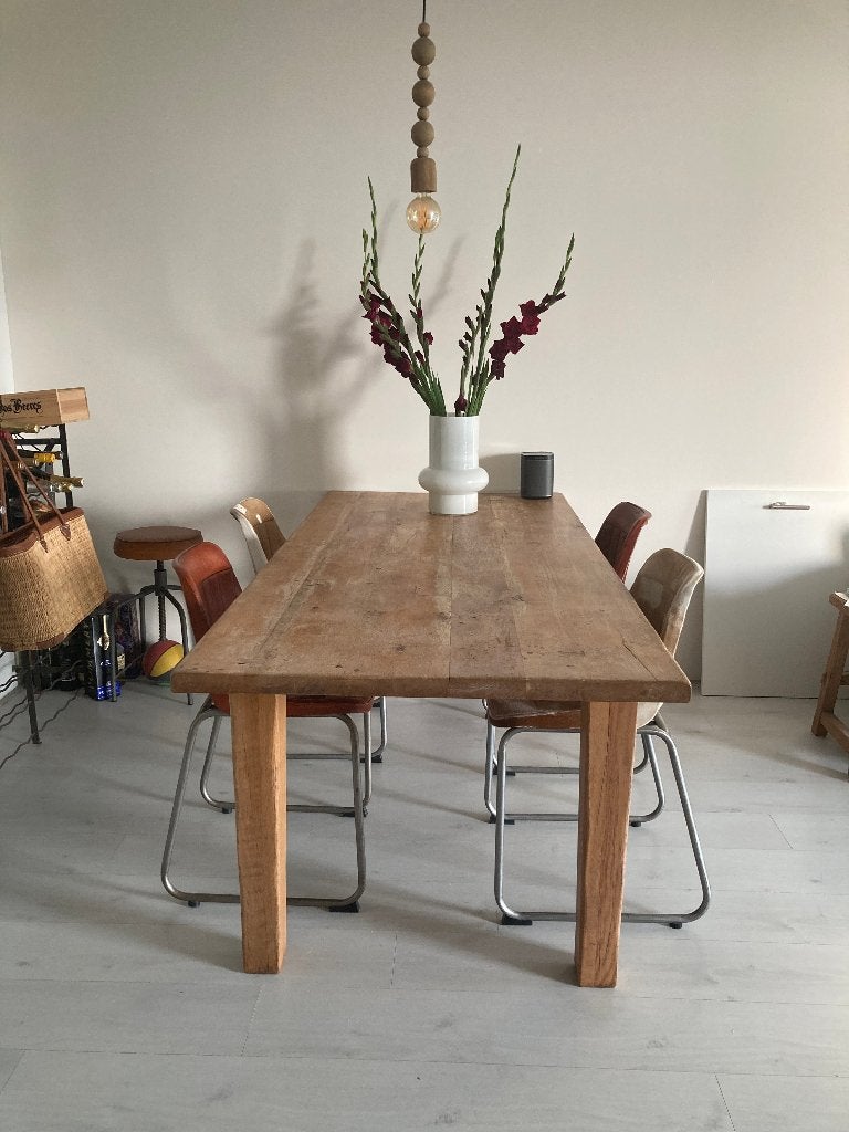tafel, Huis en Inrichting, Tafels | Eettafels, Gebruikt, 50 tot 100 cm, 150 tot 200 cm, Vijf personen of meer, Rechthoekig, Eikenhout