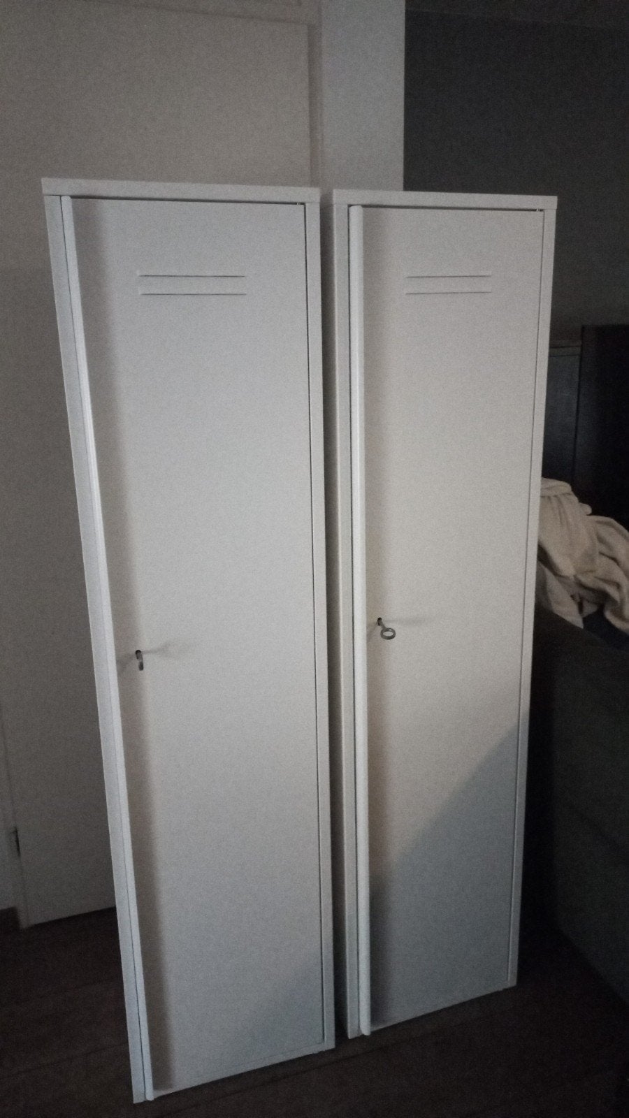 IKEA PS Kast, wit - Set van 2 lockerkasten, Ophalen of Verzenden, Zo goed als nieuw, Industrieel, Modern