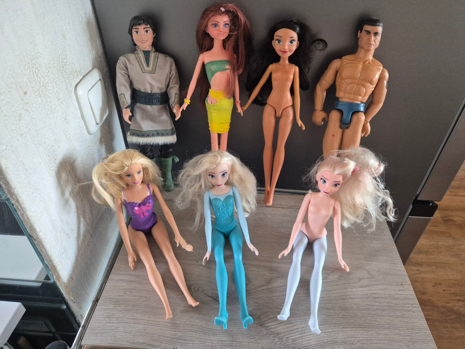 7 barbie poppen, Ophalen of Verzenden, Gebruikt, Barbie