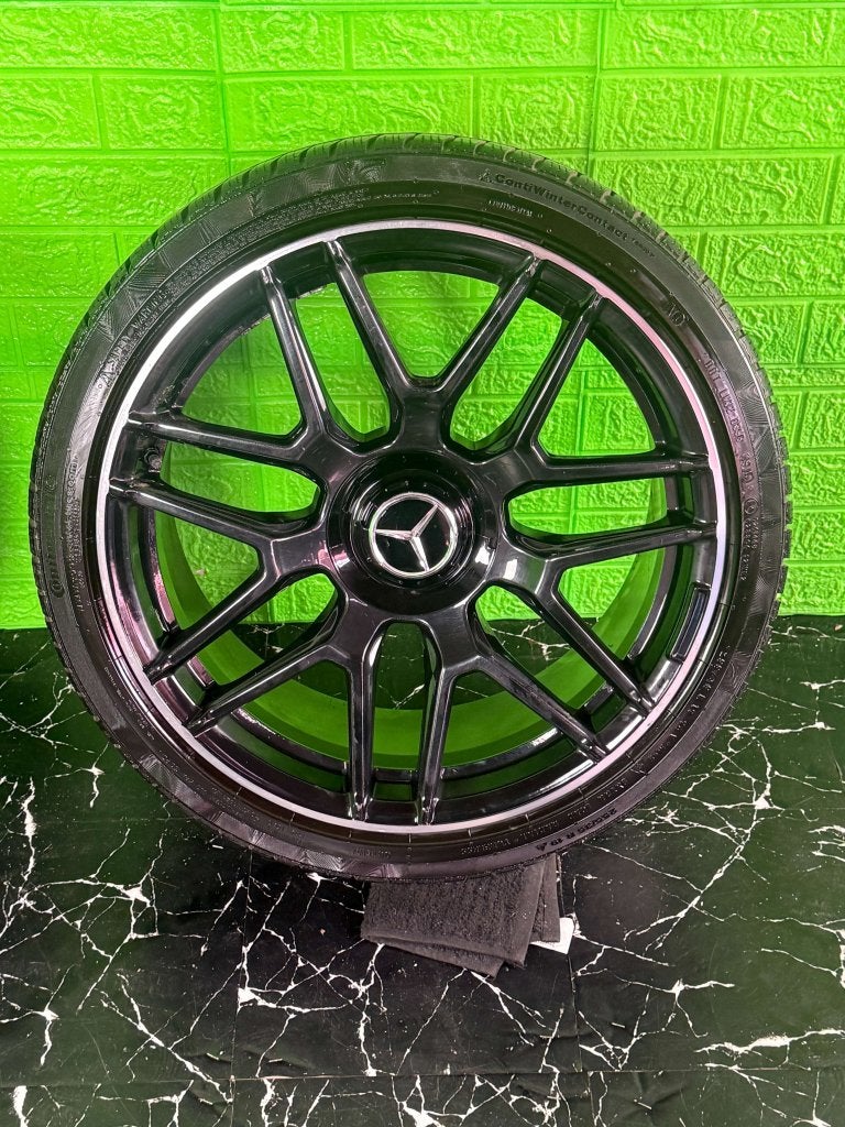 Mercedes C-Klasse CLK velgen 19" 5x112 W204 W205 W209 winter, Gebruikt, 255 mm, Banden en Velgen, Niet ingevuld