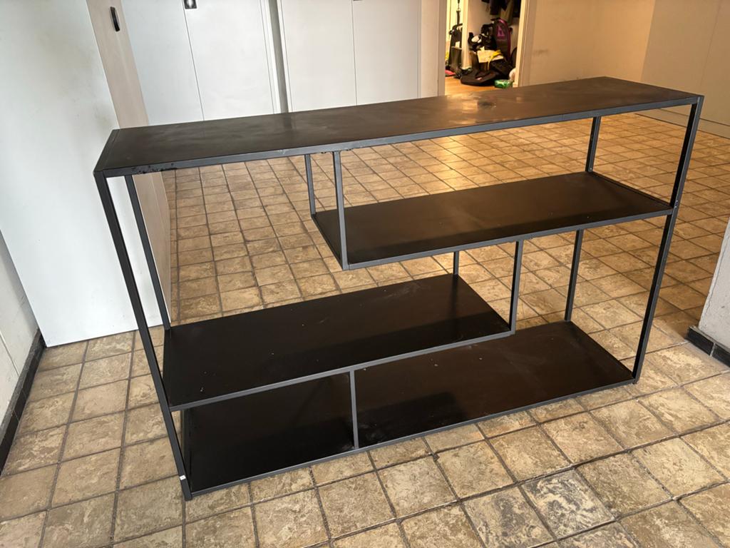 Leuke open metalen vakkenkast, Huis en Inrichting, Ophalen, Modern minimalistisch, Gebruikt, 100 tot 150 cm
