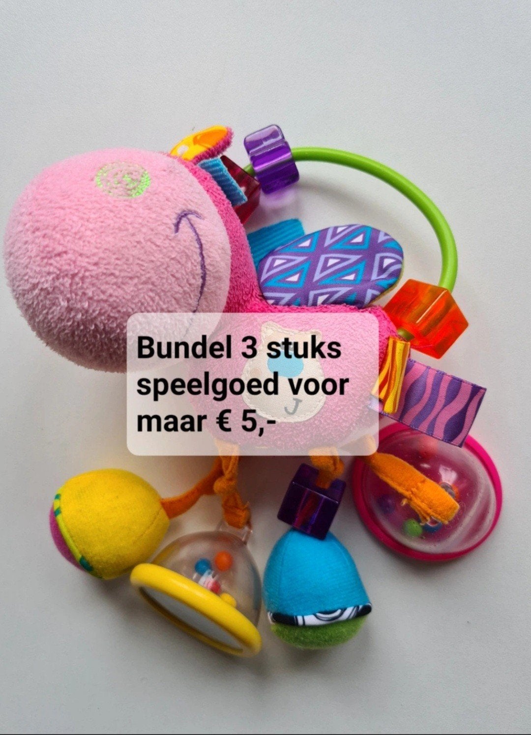 Playgro Clopette activiteitenrammelaar, Ophalen of Verzenden, Zo goed als nieuw, Overige typen, Met geluid