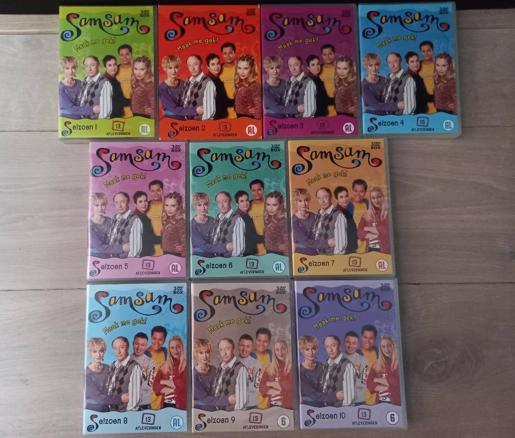 SamSam - Seizoen 1-10 (30xDVD SET) De Complete TV-Serie, Alle leeftijden, Ophalen of Verzenden, Zo goed als nieuw, Komedie
