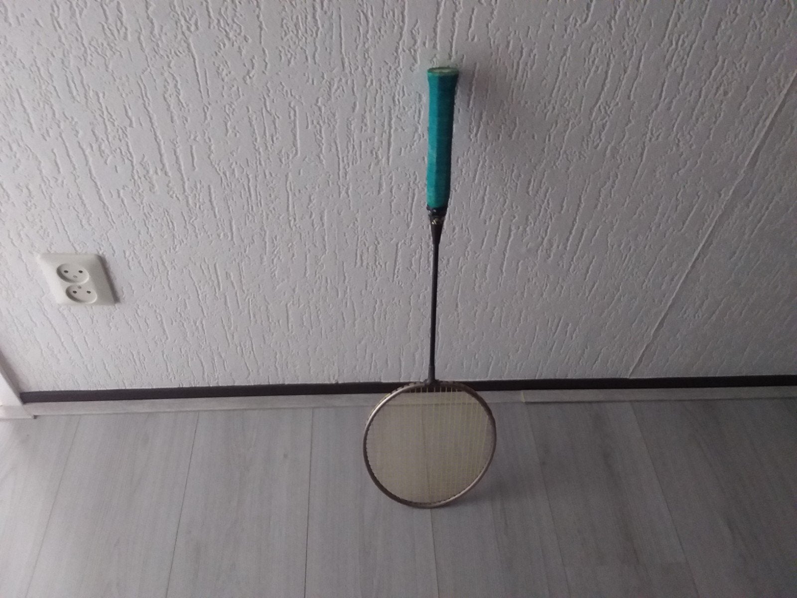 yonex Vintage Badminton Racket - Groene Grip, Sport en Fitness, Badminton, Ophalen of Verzenden, Gebruikt, Racket(s)