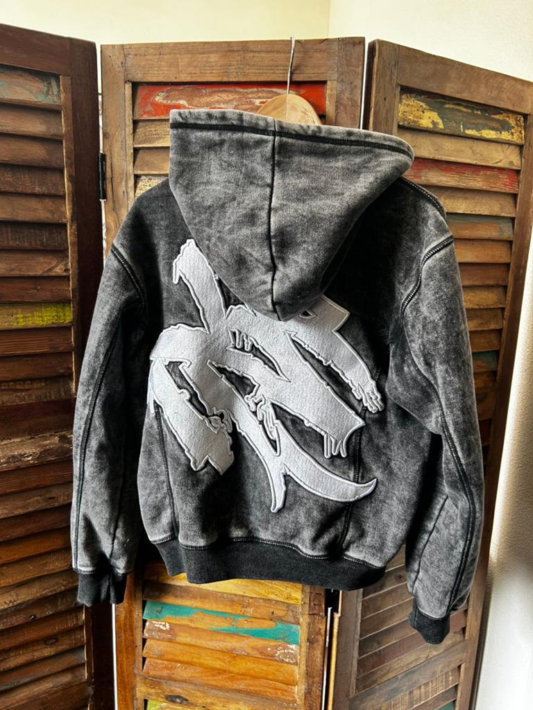 stoere hoody jas maat xs, Ophalen of Verzenden, Zo goed als nieuw, Maat 46 (S) of kleiner, Zwart