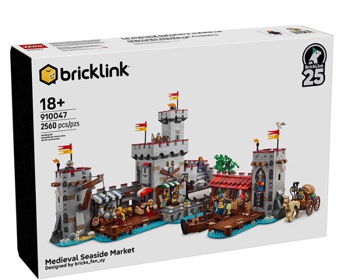 Lego Bricklink Middeleeuwse markt aan zee 910047, Ophalen, Overige thema's, Lego, Nieuw