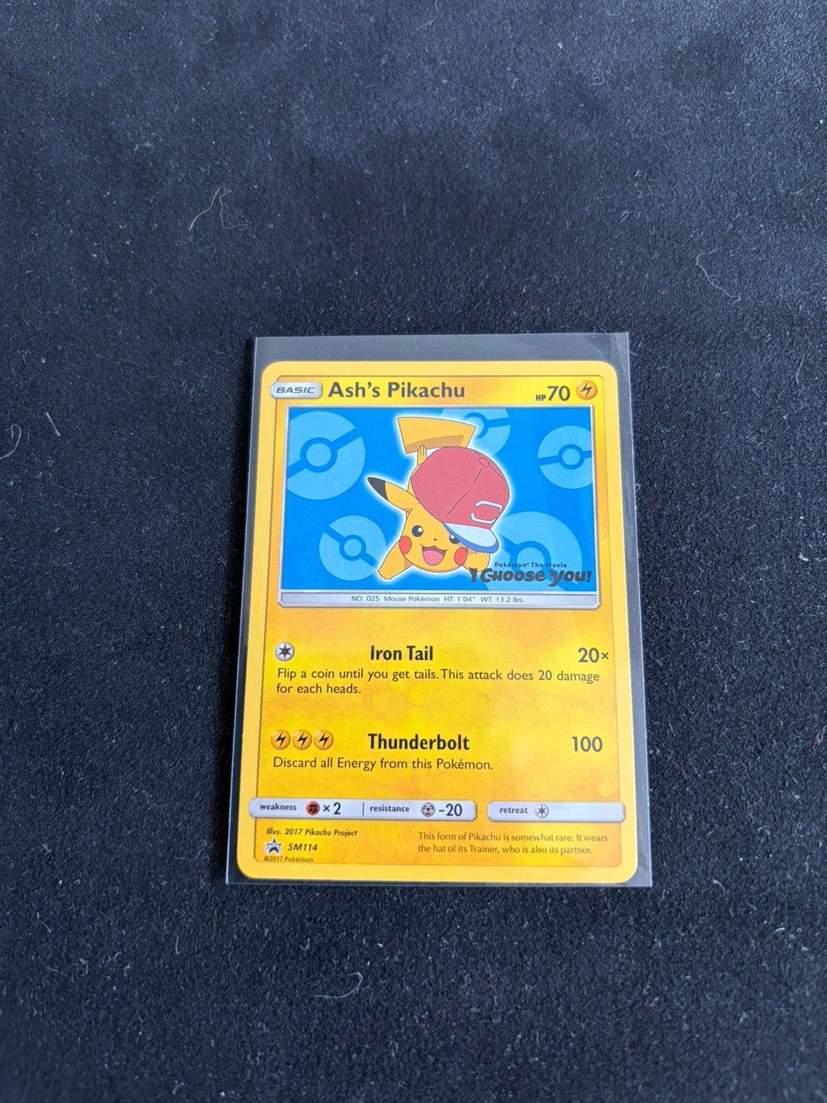 Pokemon kaart Ash's Pikachu Sm114 - I Choose you, Ophalen, Zo goed als nieuw