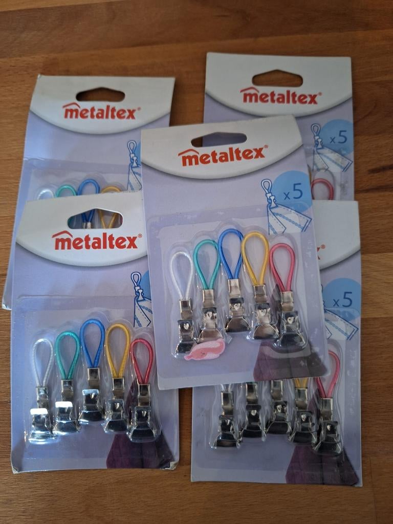 Metaltex ophangclips, 4 verpakkingen van 5 stuks, Ophalen of Verzenden, Nieuw