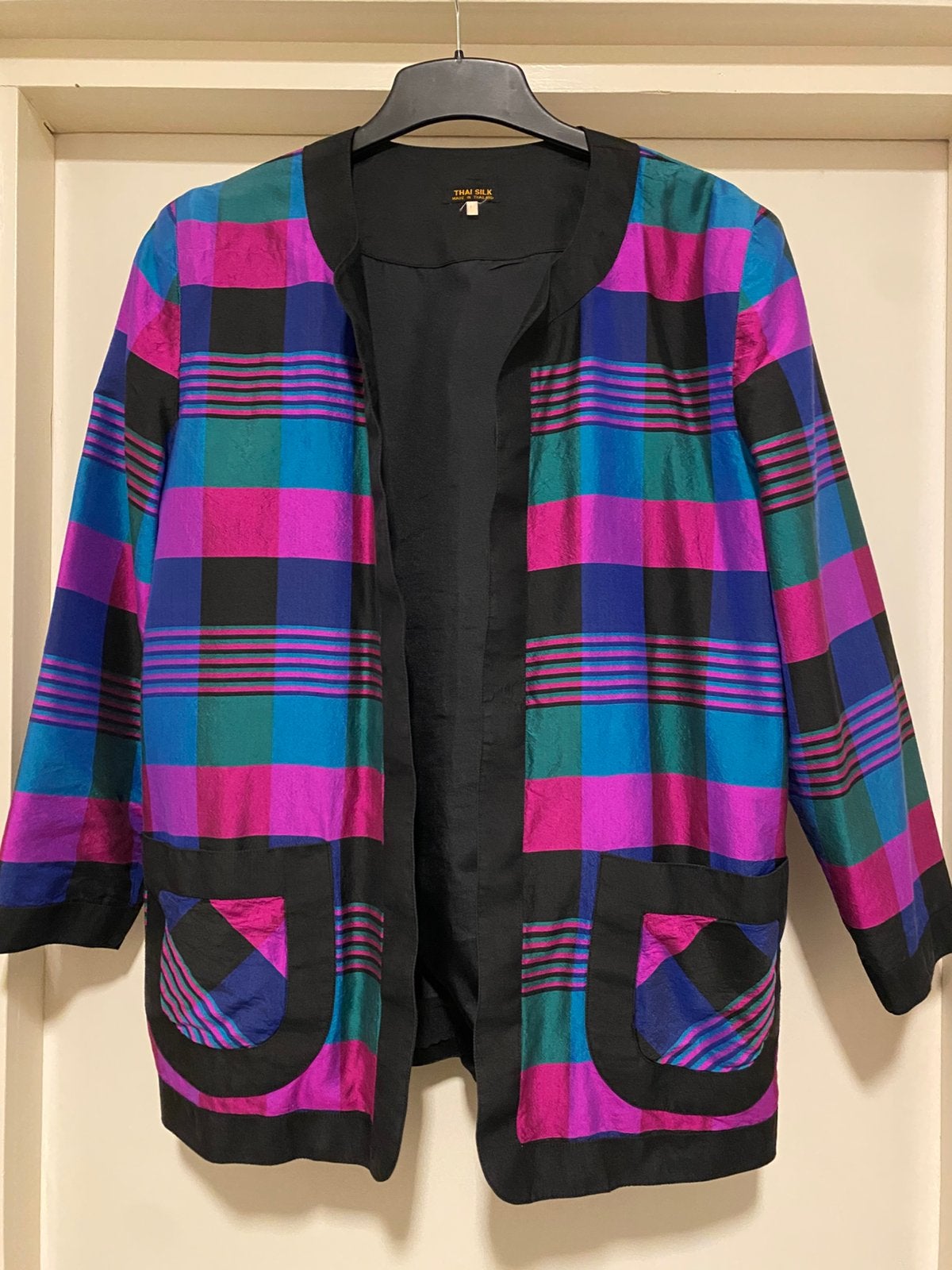 GEVOERD JASJE THAISE ZIJDE L (M/38-40), Kleding | Dames, Maat 38/40 (M), Meerkleurig, Ophalen of Verzenden, Jasje