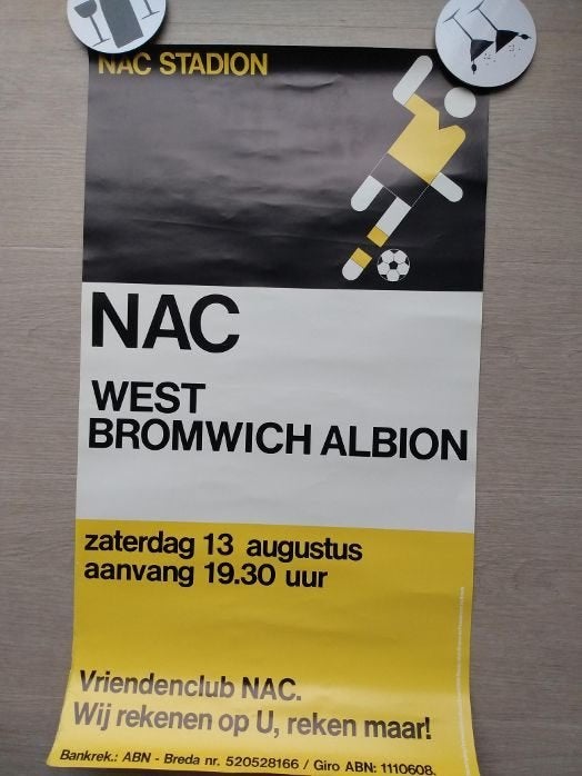 Diverse wedstrijdposters seizoen 1980-1981 NAC, Verzamelen, Ophalen of Verzenden, Zo goed als nieuw, NAC Breda, Poster, Plaatje of Sticker