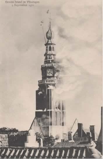 Vlissingen brand St. Jacobstoren, Verzenden, Voor 1920, Ongelopen, Zeeland