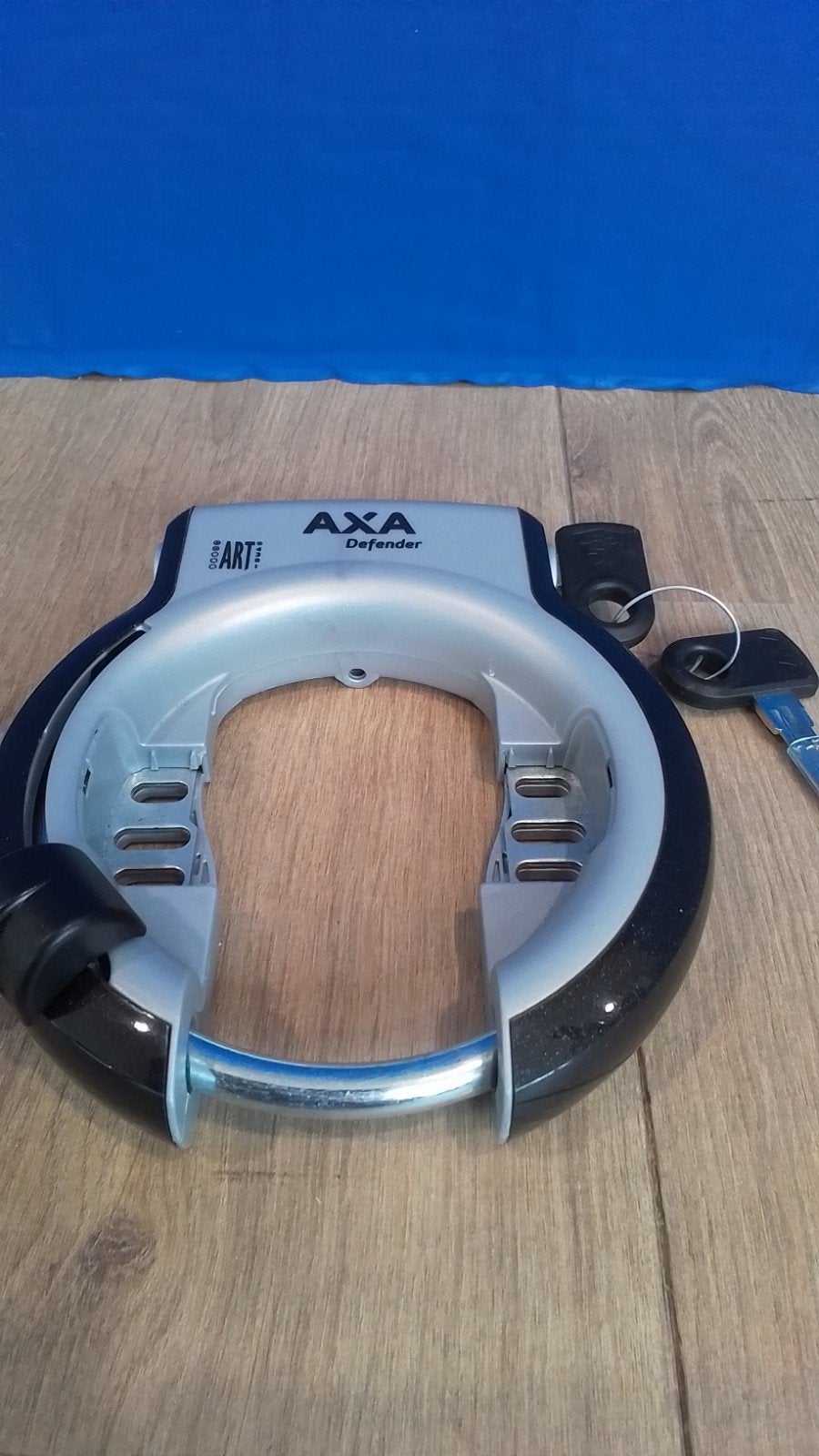 AXA Defender Ringslot - Zilver/Zwart met 2 sleutels, Ophalen, Ringslot, AXA, Onbekend
