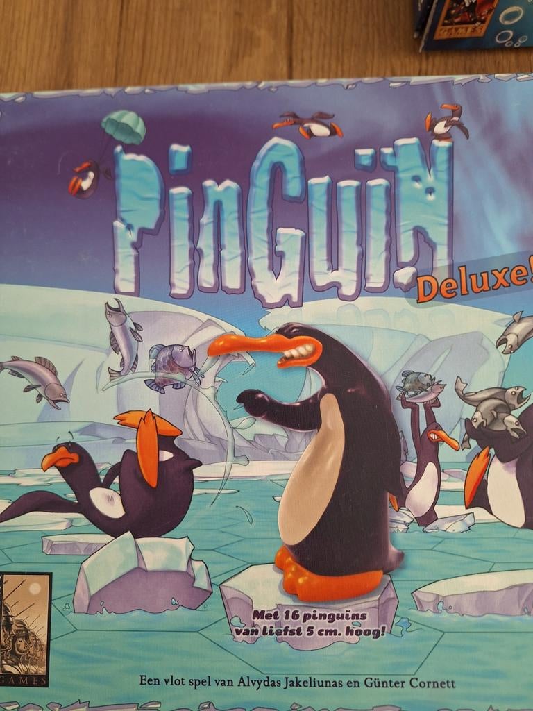 Pinguïn Deluxe! Bordspel - Leuk voor het hele gezin!, Drie of vier spelers, Ophalen of Verzenden, Zo goed als nieuw, Alvydas Jakeliunas en Günter Cornett