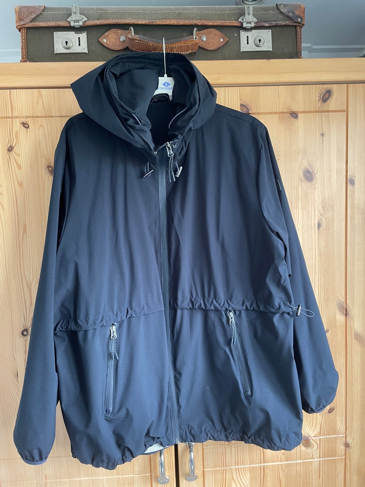 Donkerblauwe parka Etage mt 46, Kleding | Dames, Ophalen of Verzenden, Zo goed als nieuw, Maat 46/48 (XL) of groter, Blauw