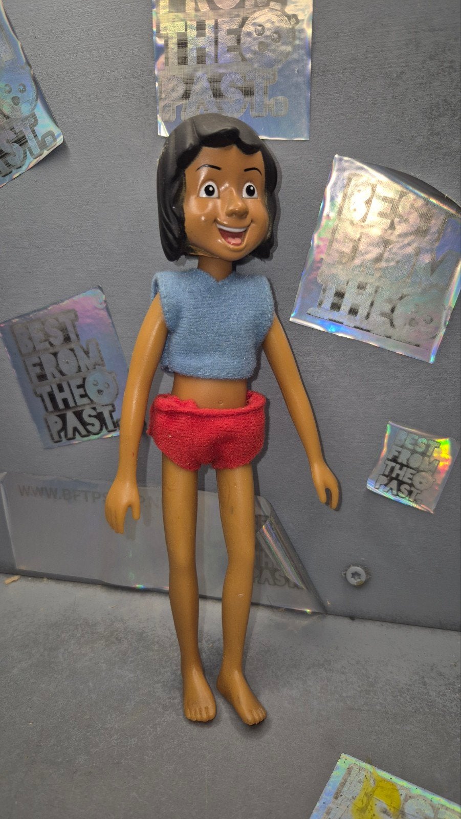 Vintage Mowgli actiefiguur - Jungle Boek pop, Ophalen of Verzenden, Gebruikt, Overige typen
