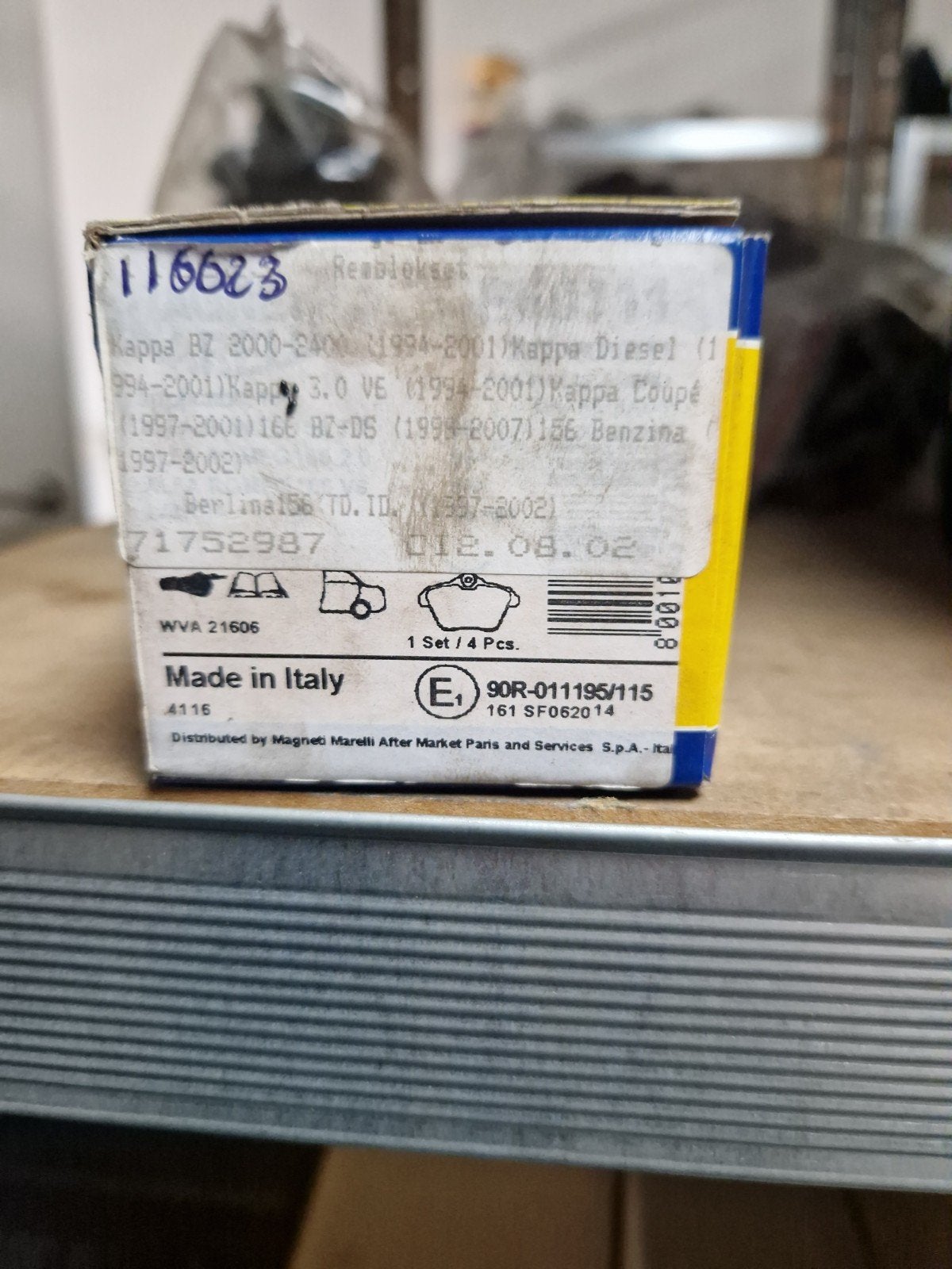 Magneti Marelli Remblokken voor Lancia Kappa/Alfa Romeo 156, Ophalen of Verzenden, Nieuw, Alfa Romeo