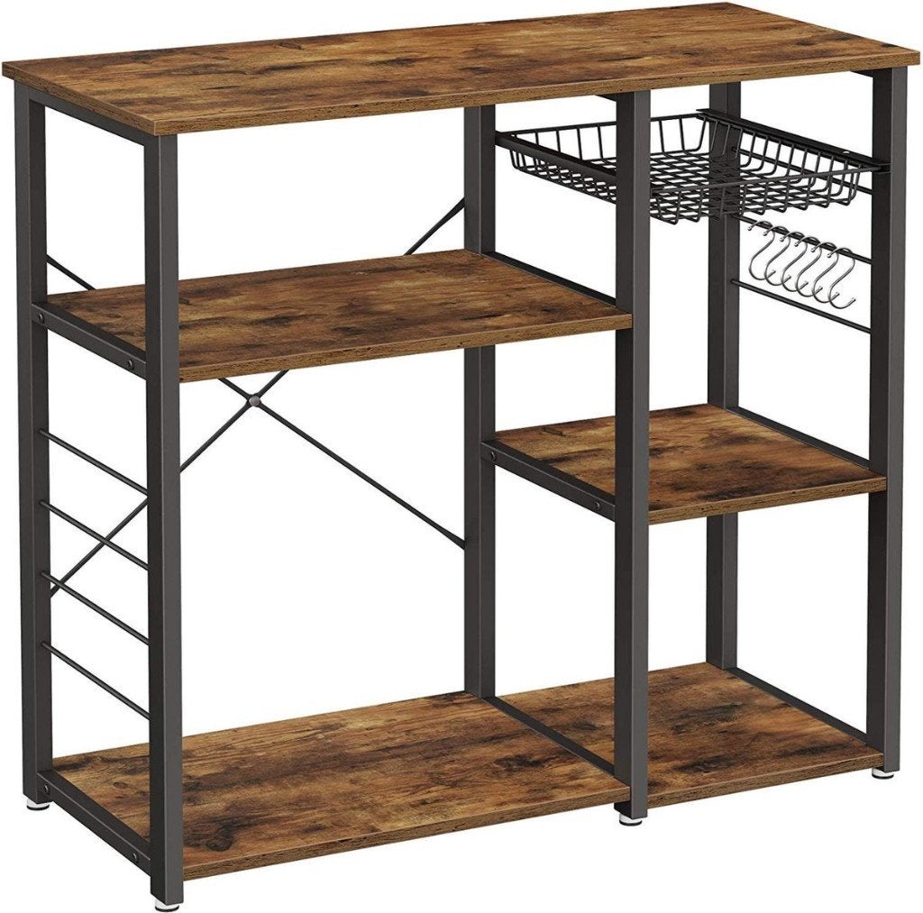 Keukenrek-Keukenkast-Opbergrek-40x84x90cm-Rustiek Bruin, Overige typen, Hout, Ophalen of Verzenden, Zo goed als nieuw