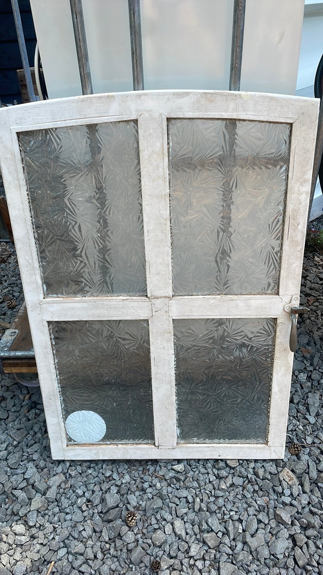 Leuk oud raam/venster, Doe-het-zelf en Verbouw, Glas en Ramen, Ophalen, Zo goed als nieuw, Gevelraam of Ruit, Minder dan 80 cm