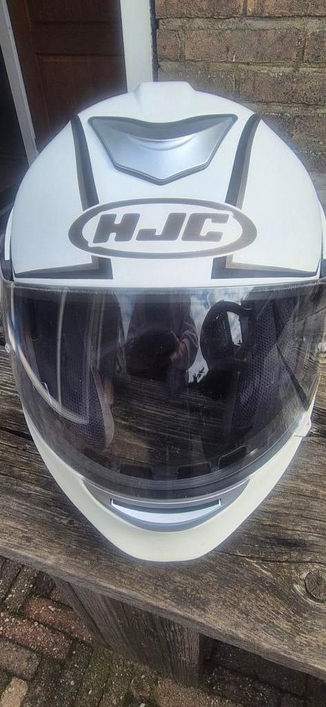 HJC Integraalhelm - Wit - Maat 62 XL, Heren, HJC, Ophalen of Verzenden, Integraalhelm
