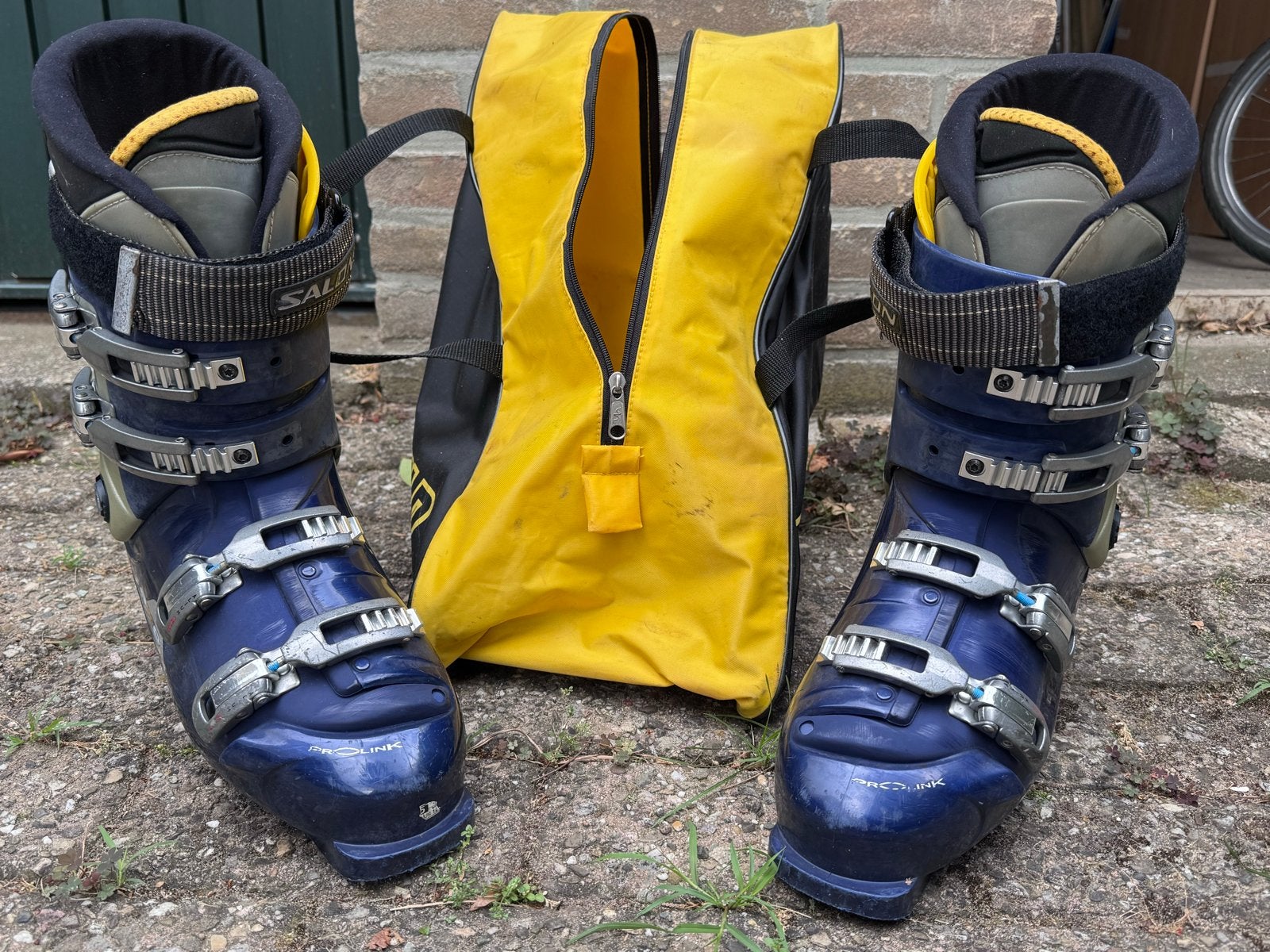 Salomon Prolink Skischoenen Maat 45 met Skischoenentas, Ophalen, Gebruikt, Schoenen, Salomon