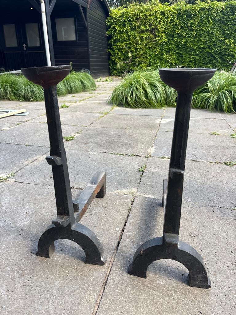 Haardbokken voor open haard, Ophalen, Zo goed als nieuw, Vrijstaande haard, Houthaard